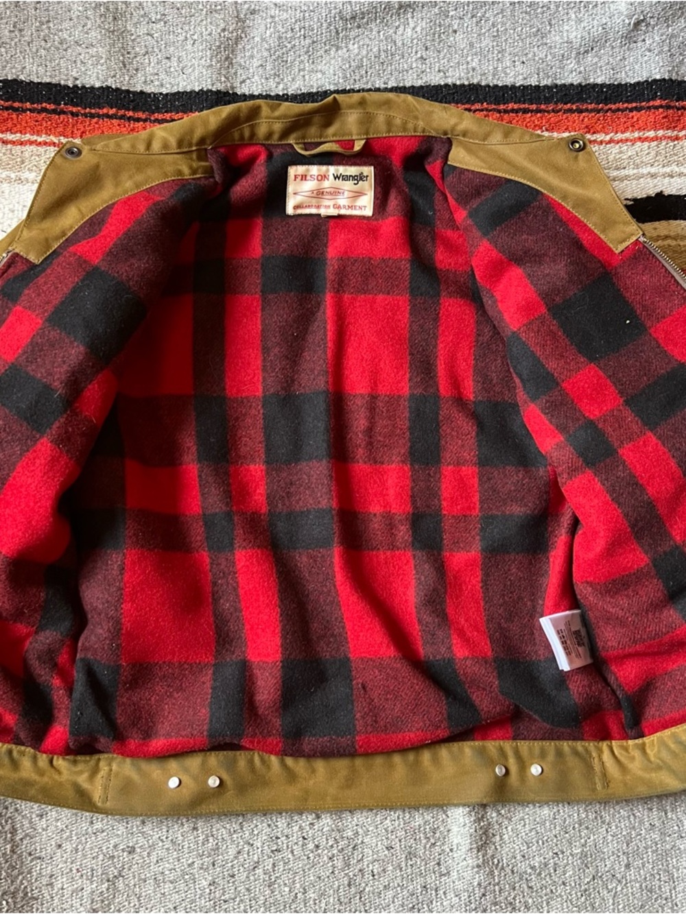Filson X Wrangler Mackinaw Wool + Tin Cloth Jacket | Limited Edition NWT - Picture 6 of 15